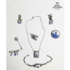 Image 1 :  Collection Of Vintage Dutch Delft Porcelain Costume Jewelry , 