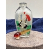 Image 2 : Glass Hand Painted Heron Snuff Bottle 3H