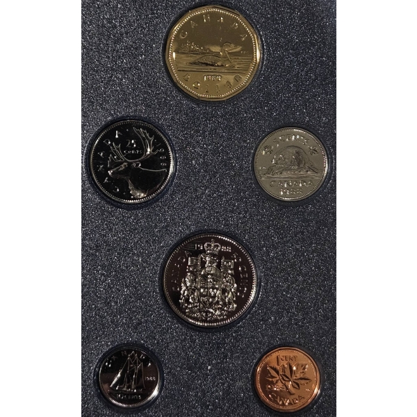1988 Specimen Coin Set Featuring the Loon Dollar (Royal Canadian Mint)