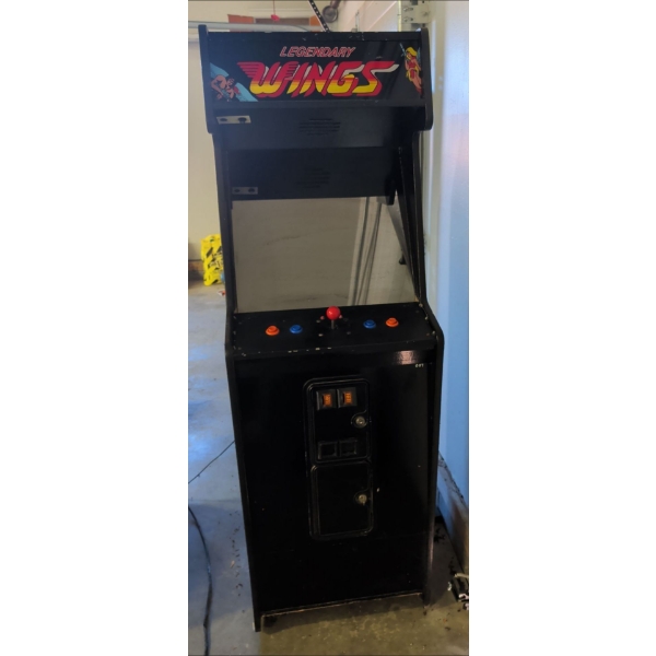 Vintage Capcom Arcade Cabinet 'Legendary Wings' In Working Order 