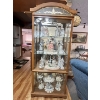 Image 1 : Display Cabinet with Light 76”l x 30.5”w x 13”d. Plus all the ceramic figurines. Load the car, this 