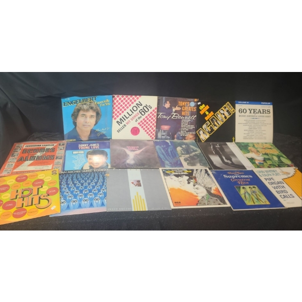 Assorted Records, Various Genres: Tony Bennett, Emerson Lake Palmer, Eurythmics, Supremes and More!