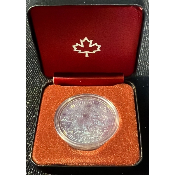1980 Polar Bear Canadian Dollar 50% Silver 23.33 Grams