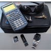 Image 1 : Glove Box Goodies - Cufflinks Tie Clip Sunglasses T183 Calculator & more