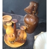 Image 4 : Victor Vase 5.5 T, Whiskey Hound Jug 8 T, Fire King Bowls, Pipes- Longest: 3" Diameter Bowl X 18.5 L