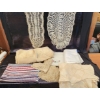 Image 1 : Linen Assortment Featuring Table Covers, Hand Embroidery, Lace, and Bath Towel