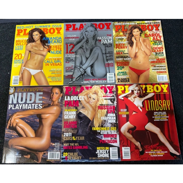 Playboy and Sports Illustrated Magazines, Mid-2000s, Various Issues