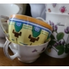 Image 3 : Teapot 5 T w/ Saucers and Teacups, Assorted Patterns
