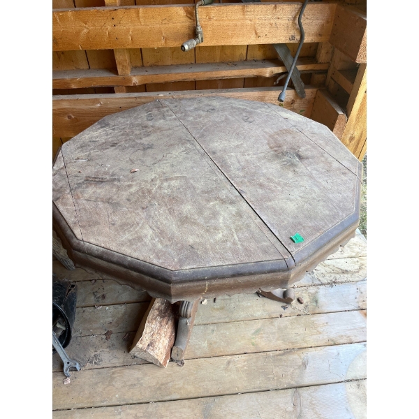Antique Solid Oak Table Needs Some TLC