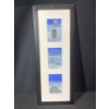 Image 1 : Framed Triptych of Inuit-Inspired Stone Artwork Signed 'C A'YK NWT 06'