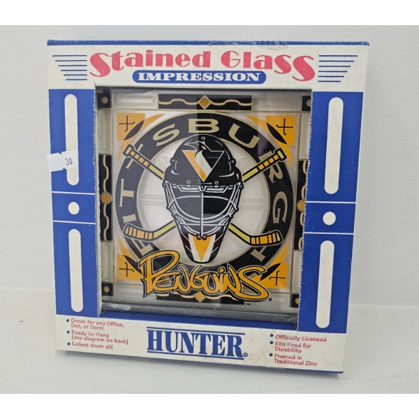 Hunter Stained Glass Impression Pittsburgh Penguins