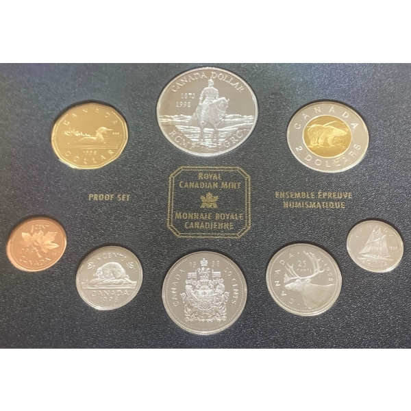 1998 Canadian Specimen Set 92.5% Silver 45.63 Grams