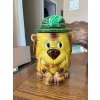 Image 1 : Vintage Mid-Century Lion Ceramic Japan Kitsch Cookie Jar RARE