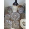 Image 2 : Assorted Glassware Including: Brown Jug 7" Diameter, 14 T, Serving Dishes and Bowls, and More!