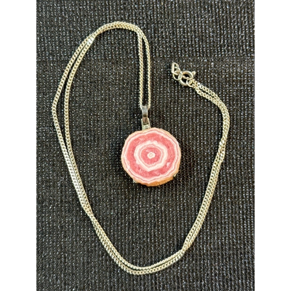 Sterling Silver 8.6g Rhodochrosite Stalactite Pendant