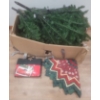 Image 2 : Pre-Lit 850 lights Artificial Free Standing 7ft Christmas Tree w/Stand, Tree Skirt & Storage Bag