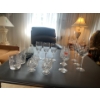 Image 1 : Crystal Tumblers (2), Crystal Wine Goblets (2), Cognac Glasses (4), Champagne Glasses (3), Glass Hig