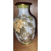 Image 2 : Two Enamel Vases and 1 Enamel Decorative Jar.  Vases 5 1/2 h