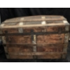 Image 2 : Vintage Pirate Chest, Including Contents (Exterior Very Torn & Latches Broken) - 34W, 20D, 22T