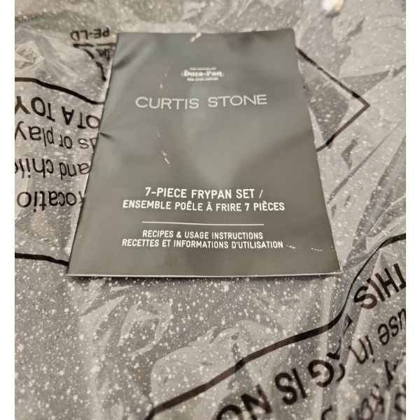 Custis Stone 7 Piece Frying Pan Set (New in Box)