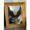 Image 3 : Shop Art - Harley Davidson Eagle Mirror w/ Humorous Irish Sign & Collectible Metal Plaque 