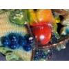 Image 3 : Chalk Fruit, Basket of Fruit with Greens 10H
