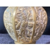 Image 2 : Vintage Heavy Brass "12 God" Chinese Vase with Stamp On Base