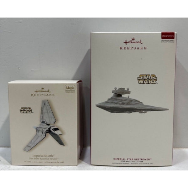 Star Wars - Imperial Shuttle, Imperial Star Destroyer,  Hallmark Ornaments