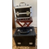 Mahogany Folding Stool w/ 2 Storage Organizers