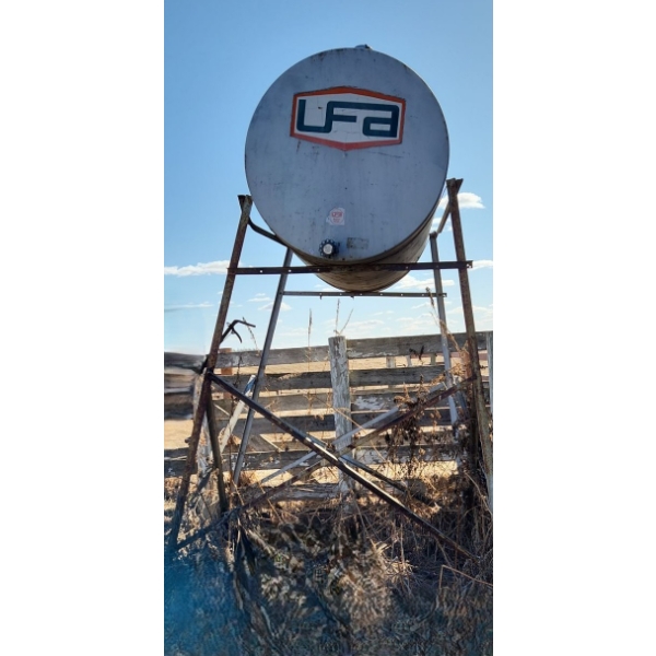 "UFA Gas" Fuel Tank Base At Least 70 X 70, Several Feet in the Air