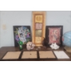 Image 3 : Collection of Home Decor  Sea Shell Bouquet & World Globe (cracked Base) Green Vase