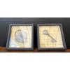 Image 1 : Framed Padlock & Key Art Pieces - 19.5x19.5 Each 