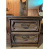 Image 3 : Vintage Bedroom Set with Mirror, Nightstand, Headboard & Bed Frame