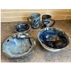 Image 1 : Eileen Purdey Pottery epp Rocky Mountain House AB 5 piece assortment of 2 bowls 2 mugs & square dish