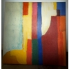 Image 4 : 3 Piece Art Canvas Depicting Works Of August Macke 