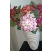 Image 3 : Shoe Rack w. Floral Vases & Lamp  33"w x 11"d x 28"tall