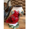 Image 3 : Decor Lot, Lamp, Boho Basket, Tea Set, Bird and Pottery