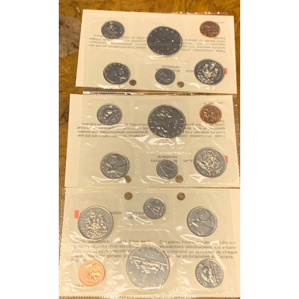 Three 1978 RCM Collectable Uncirculated Coin Sets (duplicate)