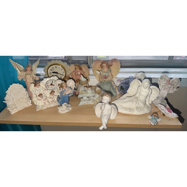 Angel Figurines and Clocks