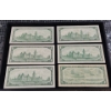 Image 9 : A Rare Vintage Collection of Canadian Banknotes From The 1954 "Canadian Landscapes" Series 