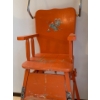 Image 8 : Antique Orange High Chair with Original Graphics