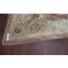 Image 2 : Beige & Antique Rose Floral Area Rug 66 w 90 l & Sage Green Area Rug  59 w 95 l