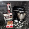 Image 1 : KitchenAid Classic Series 4.5 Quart Tilt Head Stand Mixer In Onyx Black w/ Accessories 