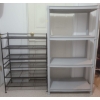 Image 1 : Assortment Of Basement Shelving  Two Different Styles 