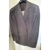 Image 2 : Canali 42 Tall Blazer, Made in Italy, Gray Patterned Fabric
