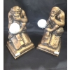 Image 1 : Darwin Monkeys Plaster Mold Bookends 5 W, 5 D, 9.5 T