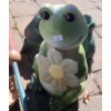 Image 2 : Assorted Garden Decor: Frog w/ Flower 12 T 