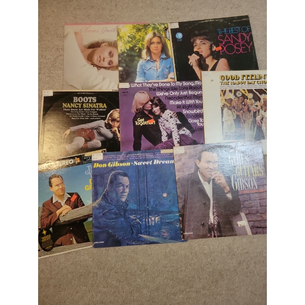 Vinyl Records Collection - Don Gibson Nancy Sinatra Sandy Posey & More