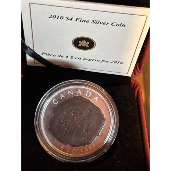 2010 $4 Dinosaur Collection: Euoplocephalus - Pure Silver Coin