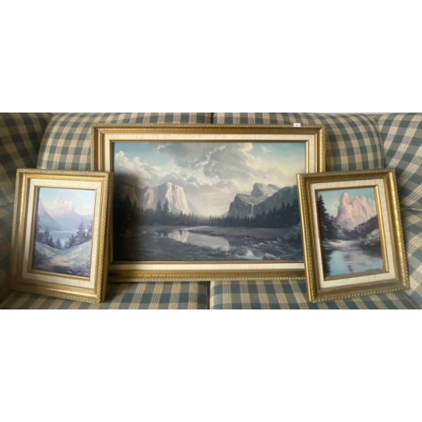 Dino Massaroni 1990 Original Stunning Landscape Paintings Threesome